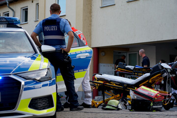 polizist bei der Arbeit