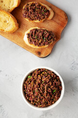 Homemade Mixed Olive Tapenade Appetizer