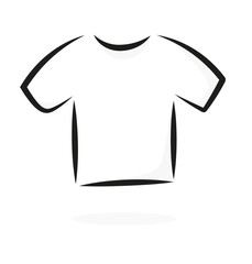 Biały t-shirt ilustracja © Monika Janiak-Klicha