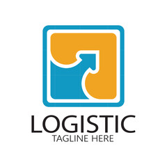 logistics logo icon illustration vector design  distribution symbol  delivery of goods  economy  finance