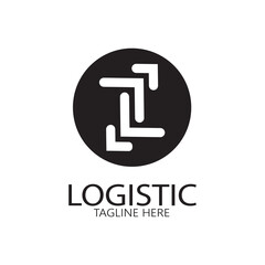 logistics logo icon illustration vector design  distribution symbol  delivery of goods  economy  finance