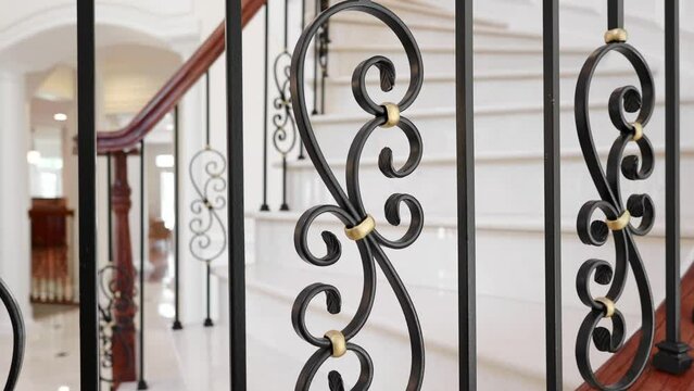 Close up shot of a Luxury Staircase