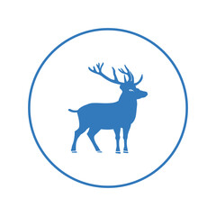 Jungle beautiful animal deer icon | Circle version icon |