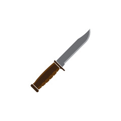 military knife icon logo vector design template