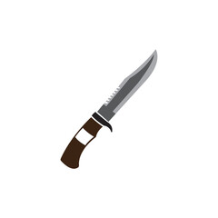 military knife icon logo vector design template