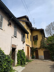 Fototapeta na wymiar Vicolo lavandai, Milano, Italy