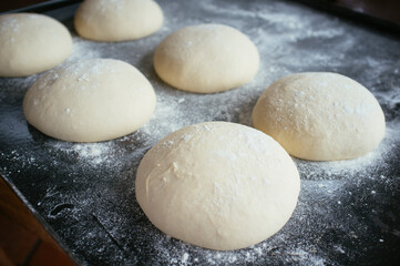 Fototapeta na wymiar raw dough