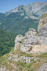 Spectacular panoramic view of a lush mountain landscape