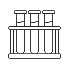 Blood Tube concept line icon. Simple element illustration. Blood Tube concept outline symbol design from medical set. Can be used for web and mobile on white background