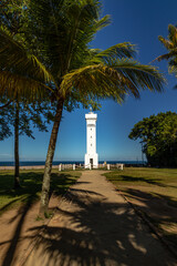 lighthouse in the city of Porto Seguro, State of Bahia, Brazil