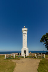 lighthouse in the city of Porto Seguro, State of Bahia, Brazil