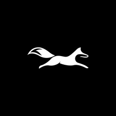 Obraz na płótnie Canvas Fox creative silhouette logo design
