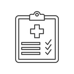 Medical Checkup concept line icon. Simple element illustration. Medical Checkup concept outline symbol design from medical set. Can be used for web and mobile on white background