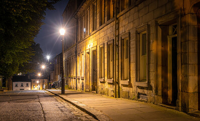 A view of Lancaster, a city on river Lune in northwest England