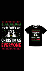 Happy Christmas t-shirt, cat t-shirt, cat