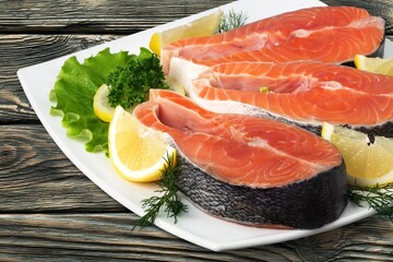 Fresh tasty fish fillet dish on the plate