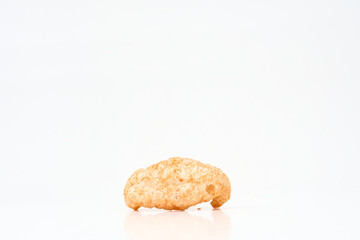 pork rind isolated on white 