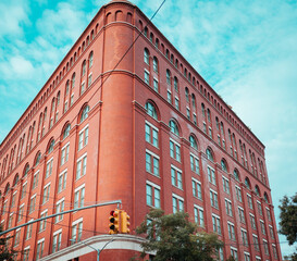 red brick building in Tribeca New York City  
