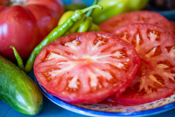 Natural organic new crop tomatoes