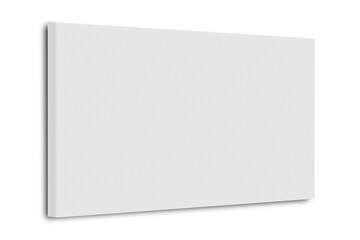 White blank canvas frame