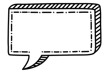 hand drawn speech bubbles