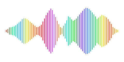 Colorful sound wave