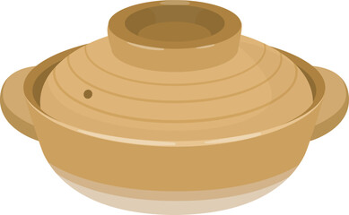 土鍋_ベクターイラスト