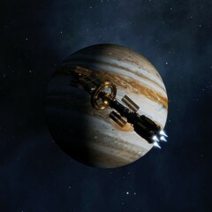 3D illustration of Jupiter. © Adis