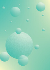 Cover fluid with round shapes