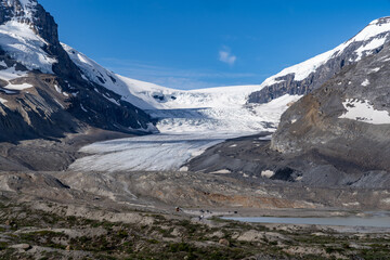 Athabasca Glacier at the Columbia Icefield in Alberta Canada - Canadian Rockies