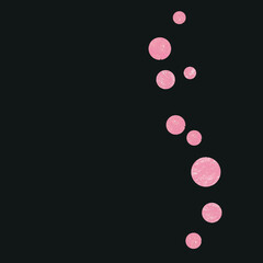 Elegant Confetti. Scrapbook Card. New Year