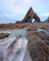 Blackchurch Rock near Hartland on the North Devon coast, UK