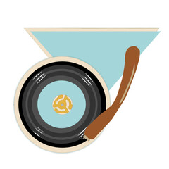 Illustration of a 45 RPM Record