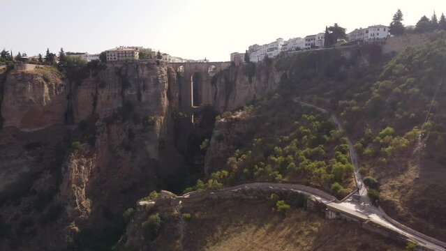 Ronda - Spain. Aerial view 4K.