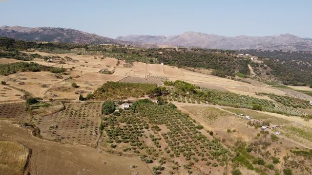 Ronda - Spain. Aerial view 4K.