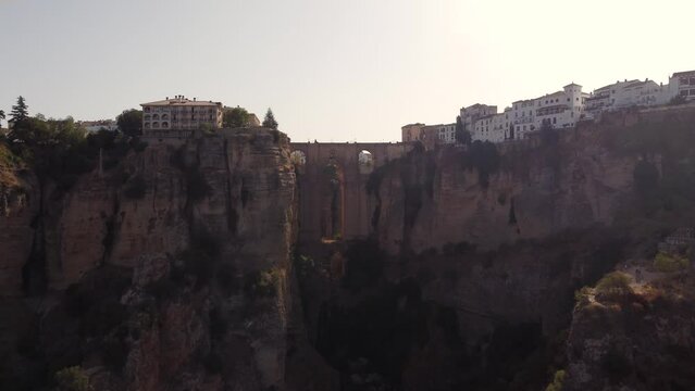 Ronda - Spain. Aerial view 4K.