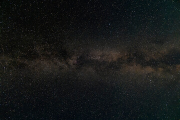 Milky way galaxy and stars, night sky, cosmos 