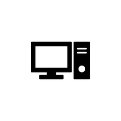 Computer icon vector for web and mobile app. computer monitor sign and symbol
