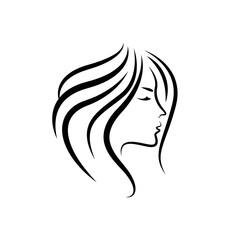 Beautiful woman face logo. Beautiful face for beauty business