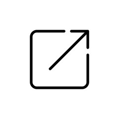External link icon vector for web and mobile app. link sign and symbol. hyperlink symbol
