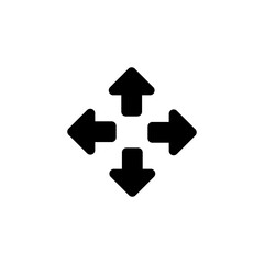 Fullscreen Icon vector for web and mobile app. Expand to full screen sign and symbol. Arrows symbol