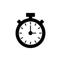 stopwatch icon vector for web and mobile app. Timer sign and symbol. Countdown icon. Period of time