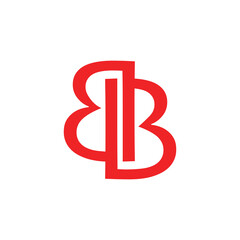 Letter BB logo design. Abstract BB logo design