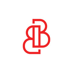 Letter BB logo design. Abstract BB logo design