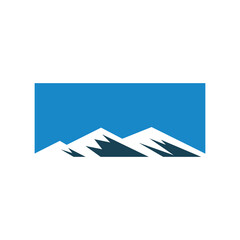 Mountain logo design. Abstract mountain logo design
