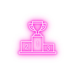 Podium winner neon icon