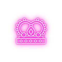 Crown winner neon icon