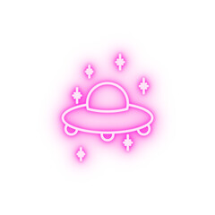 USA space needle neon icon