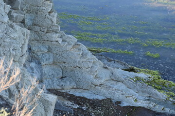 rock in the sea