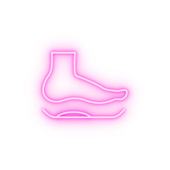 Equipment foot medical neon icon